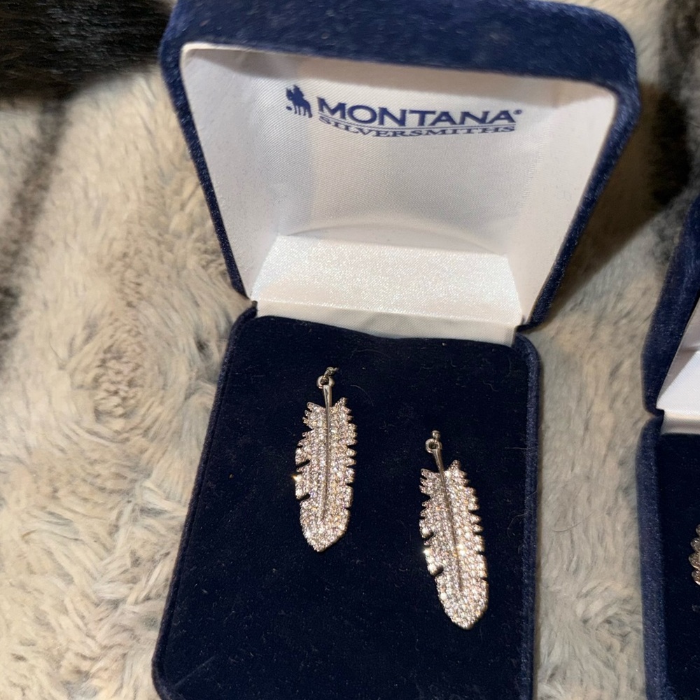 Montana Silversmiths Earrings with Crystal Accents